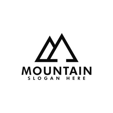 dağ ve ok logosu ve vektörü