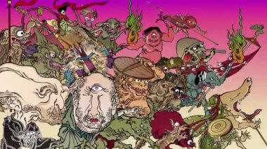 (in Japanese history) the Great Migration of the Monsters