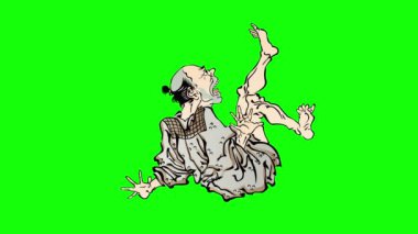 Elbise giymiş bir kadının el çizimi.