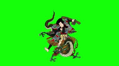 Yeni yılınız için güzel ve parlak bir Çin yeni yıl kartı.