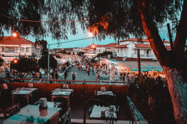 Barselona şehrinin manzarası