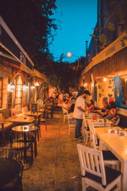 Barselona şehrindeki kafe.