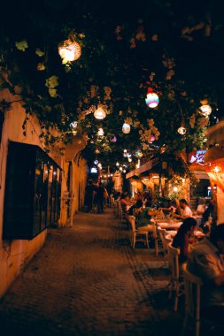 İsrail 'in başkentinin gece manzarası