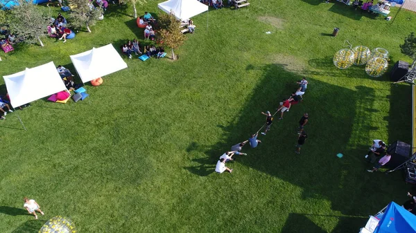 Festival Area Drone Footage — Stock Photo, Image