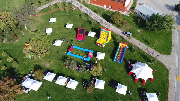 Festival alanı insansız hava aracı görüntüleri