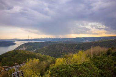 Boğaz 'da deniz manzarası