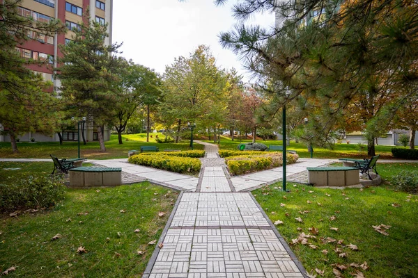 stock image Empty walking areas within the site