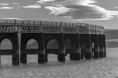 Railway bridge over the River Tay in the UK