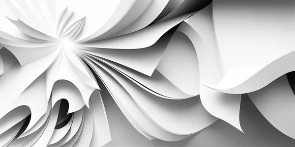 Arkaplan soyut deseni beyaz renkli, geometrik ışık ve gölge çizgileri kümesi