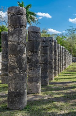 Meksika 'nın Yucatan Yarımadası' ndaki antik Maya şehri Chichen Itza.