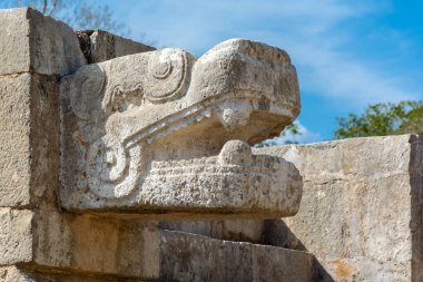 Meksika 'nın Yucatan Yarımadası' ndaki antik Maya şehri Chichen Itza.