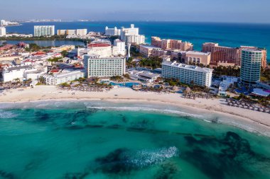 Meksika Cancun, güzel Karayip kıyıları, en üst manzara..