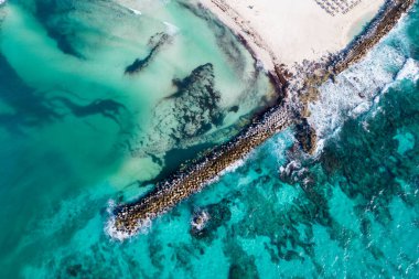 Meksika Cancun, güzel Karayip kıyıları, en üst manzara..