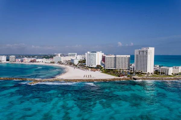 Mexico Cancun Beautiful Caribbean Coast Top View — Stock Photo, Image