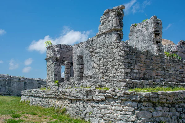 stock image Mexico ancient Mayan city on the Caribbean coast in Tulum.