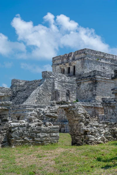メキシコ トゥルムのカリブ海沿岸の古代マヤの都市 — ストック写真
