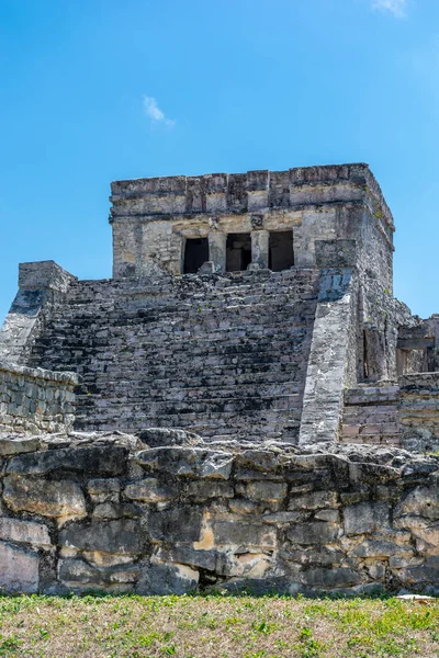 México Antigua Ciudad Maya Costa Del Caribe Tulum — Foto de Stock