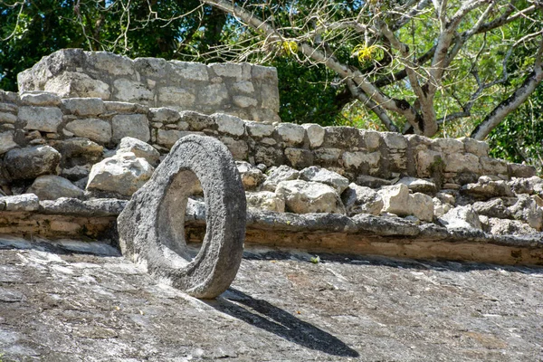 Руины Древнего Города Коба Майя Полуострове Юкатан Мексике — стоковое фото