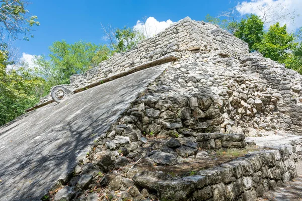 stock image Ruins of the ancient Mayan city of Coba on the Yucatan Peninsula in Mexico.