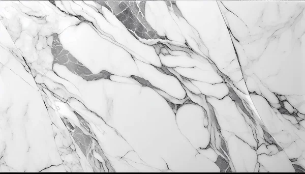 Белый Мрамор Черными Линиями Вид Сверху — стоковое фото