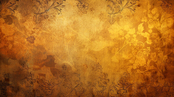винтажная текстура в желто-коричневых тонах, фон, вид сверху