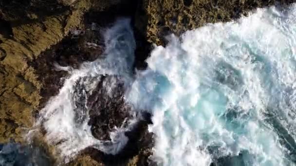 Dominicaanse Republiek Santo Domingo Prachtige Caribische Kust Met Turquoise Water — Stockvideo