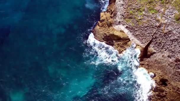 Dominikanska Republiken Santo Domingo Vacker Karibiska Havskusten Med Turkost Vatten — Stockvideo