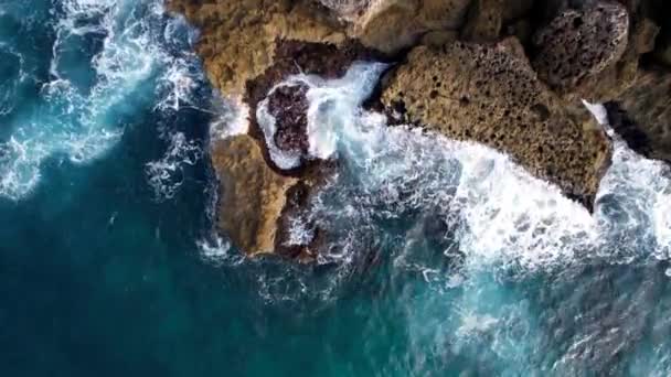 Dominicaanse Republiek Santo Domingo Prachtige Caribische Kust Met Turquoise Water — Stockvideo