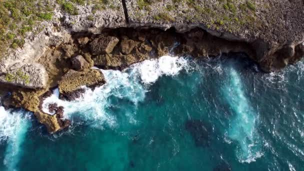 República Dominicana Santo Domingo Hermosa Costa Del Mar Caribe Con — Vídeo de stock