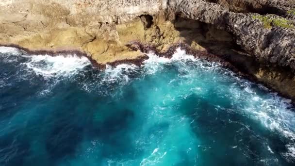 República Dominicana Santo Domingo Hermosa Costa Del Mar Caribe Con — Vídeo de stock