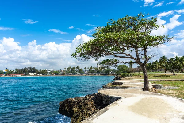 República Dominicana Santo Domingo Hermosa Costa Del Mar Caribe Con — Foto de Stock