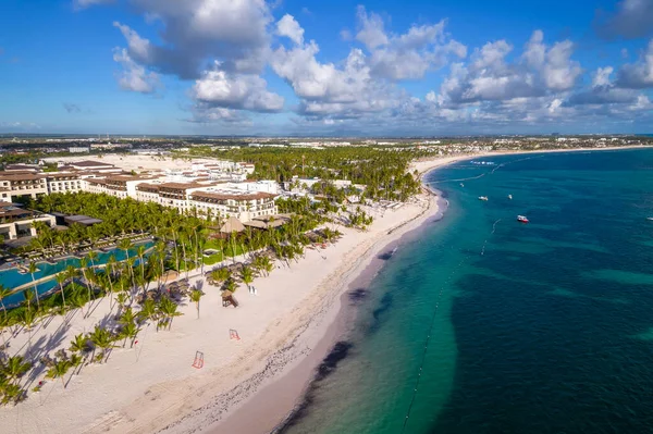 República Dominicana Punta Cana Hermosa Costa Del Mar Caribe Con —  Fotos de Stock