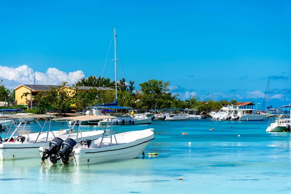 République Dominicaine Belle Côte Des Caraïbes Avec Eau Turquoise Des — Photo