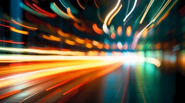 Parlak bulanık renklerde ve parlak çizgilerle güzel arkaplan resmi.