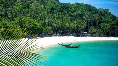 Patong yakınlarındaki Phuket Adası 'nda güzel Özgürlük Kumsalı.