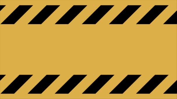 Κίτρινο Σύμβολο Animation Ταινία Της Αστυνομίας Προειδοποίηση Της Αστυνομίας Γρήγορη — Αρχείο Βίντεο