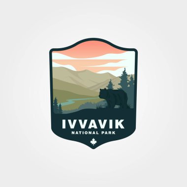 Ivvavik National Park of canada vector illustration design clipart