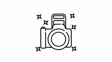 Adı Sevimli çizgi film kamerasının parıltılı çizgi film animasyonu. Fotoğraf temalı tasarımlar, çocuk ürünleri ve sosyal medya grafikleri için mükemmel. Eğlenceli ve canlı bir illüstrasyon.