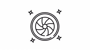 çizgi sanatı mercek kamera animasyon video hareket tasarımı yakalar.