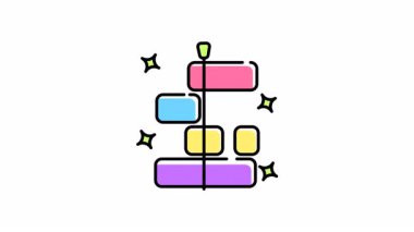 Zaman çizgisi düzenleme müziğinin animasyonu renkli gantt çizelgesi proje zaman çizgisini geliştirir. Sunumlar, pazarlama materyalleri, proje yönetim araçları ve kurumsal web siteleri için mükemmel.