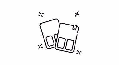 Dijital projeler veya sunumlarda eğitim ve akademik temalar için uygun yer tutucu metin ve yer imlerine sahip Kolej günlüğü tasarımı animasyonu.