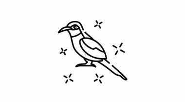 Arı yiyicinin canlandırılması ışıl ışıl dekorasyonlarla süslenmiş bir kuş göz kamaştırıcı bir portre oluşturuyor..