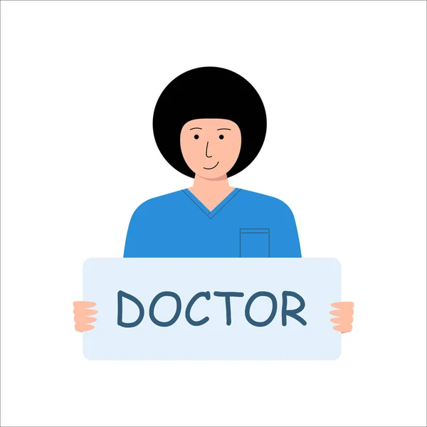 Médico Médico Ilustração Moderna Pessoal Hospitalar — Vetor de Stock