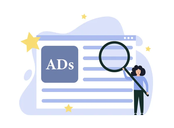 Search marketing, PPC ad, digital advertising. Layout page.