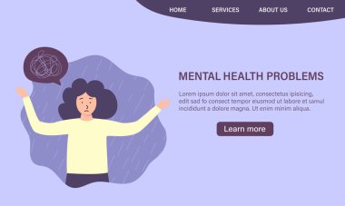 Psikoloji problemi olan depresif bir kız. Zihinsel bozukluk, üzüntü ve depresyon konsepti. Kadınlara karşı fiziksel ve duygusal şiddet.