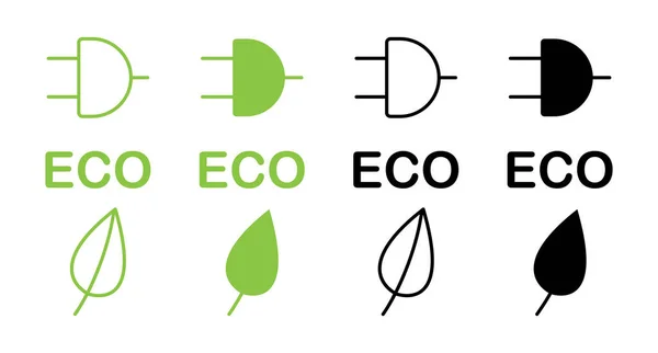 Gebührenniveau Für Fahrzeuge Ein Zeichen Für Eine Energiestation Ökologischer Kraftstoffsymbolsatz — Stockvektor