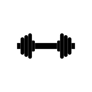 Spor salonu ikonu için dambıllar, Clipart.