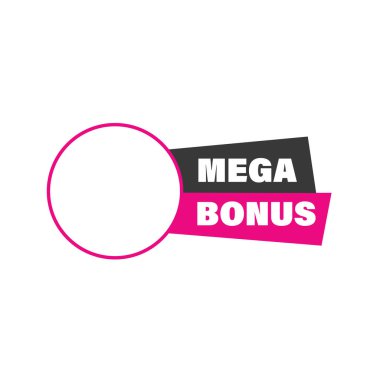 Mega Bonus Konuşma Balonu. İş Etiketi Tanıtımı Teklifi