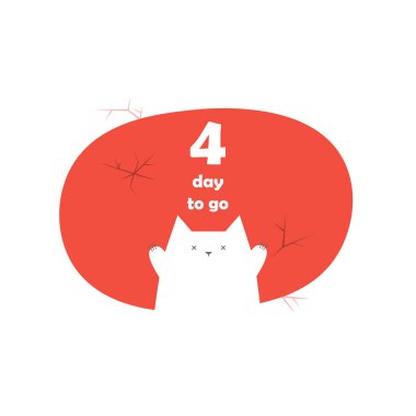 Rozet ve Çıkartmalar İçin 4 Gün Kaldı. Geriye kalan gün sayısı. Geri sayım sol gün pankartıName