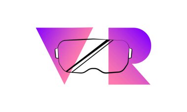 VR gözlüklü AR pankartı, Sanal gerçeklik, Fütürist Siber